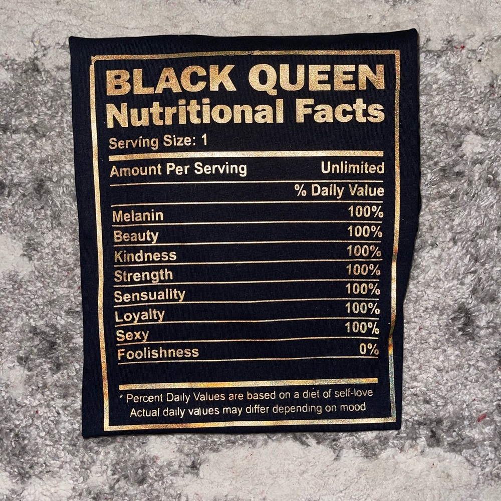 Black Queen nutritional facts T